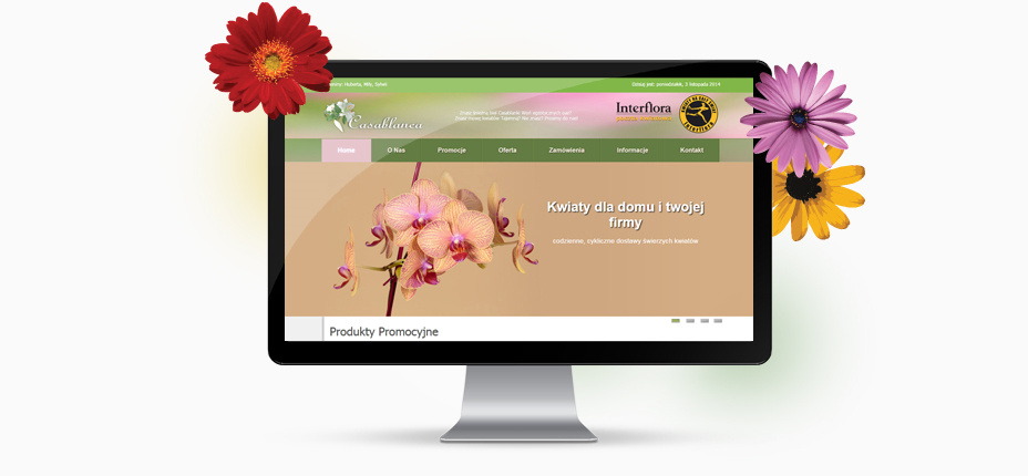 Kwiaciarnia Casablanca - strona internetowa